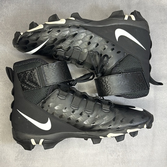 🔥🔥🔥Nike Force Savage Shark 2 Black Football Lineman Cleats Men’s Size: 12.5🔥🔥🔥 - Picture 8 of 11